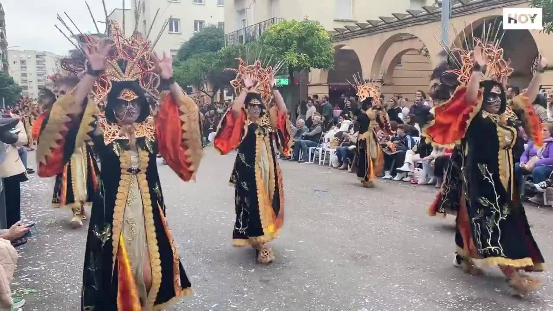 El Gran Desfile de comparsas en el Carnaval de Badajoz