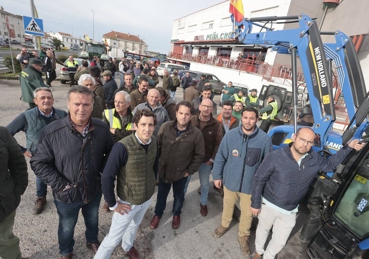 Agricultores cacereños que están promoviendo la plataforma de movilizaciones.