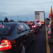 Carreteras cortadas este miércoles por la protesta de los agricultores en Extremadura