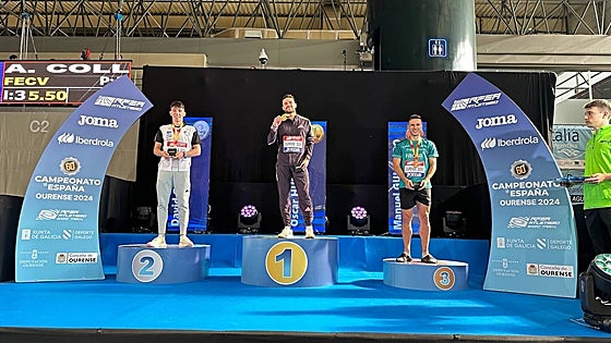 David García Zurita logra el subcampeonato de España en pista cubierta