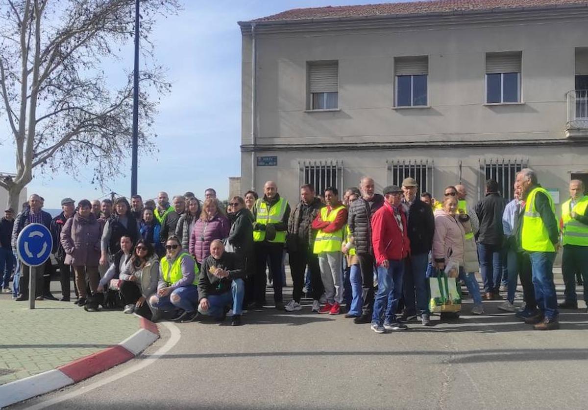 Concentración en Coria.