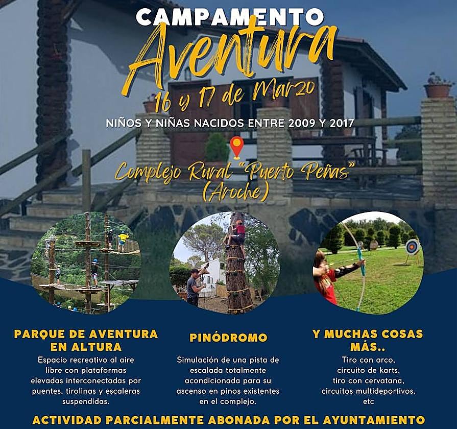Mañana se abren las inscripciones para Campamento Aventura
