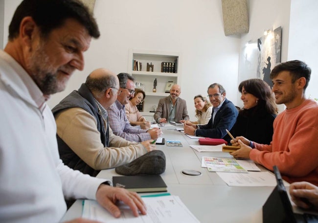 Imagen de la reunión de la Mesa de Transporte, celebrada este miércoles.