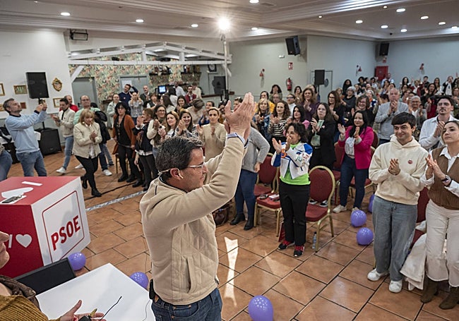 Gallardo tras explicar su proyecto a los militantes el miércoles pasado en Mérida.