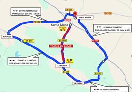 Desvíos alternativos por el corte en la BA-098 hasta el 26 de agosto.