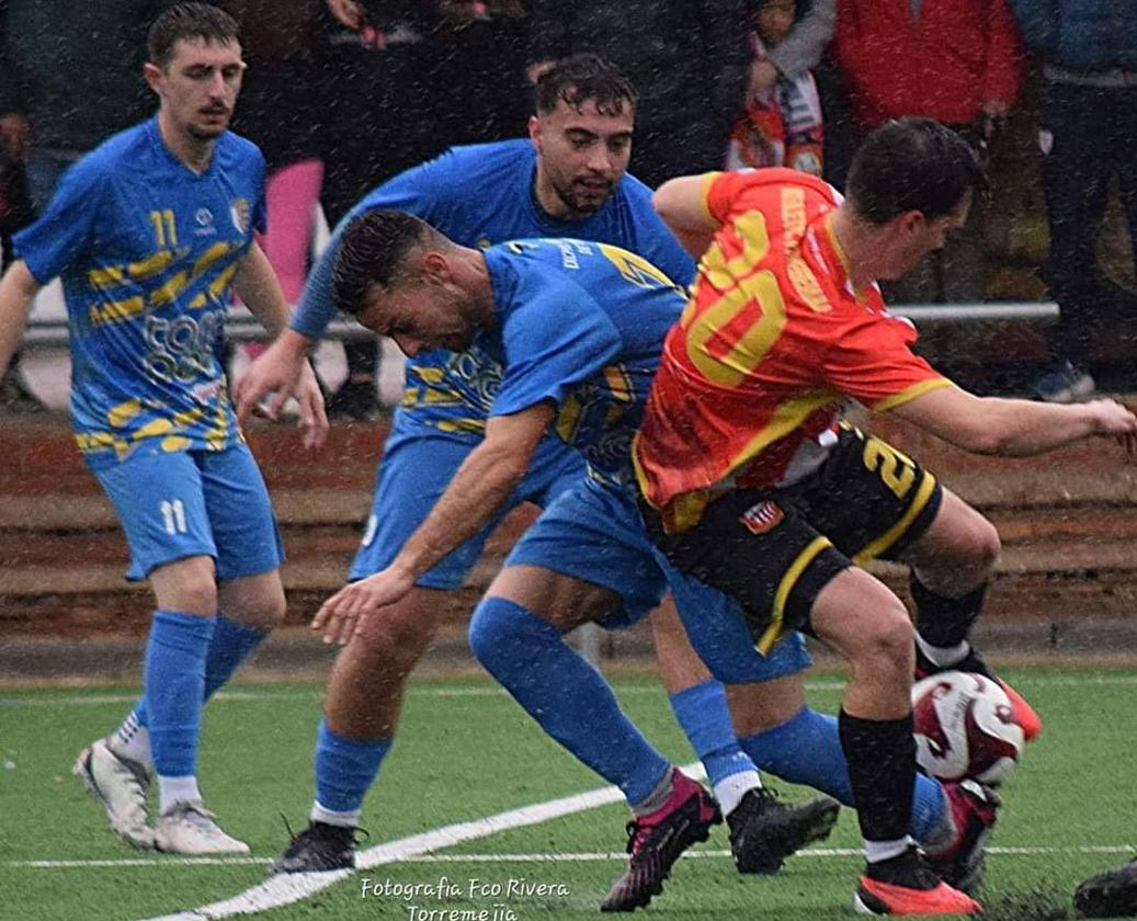 Un momento del partido.