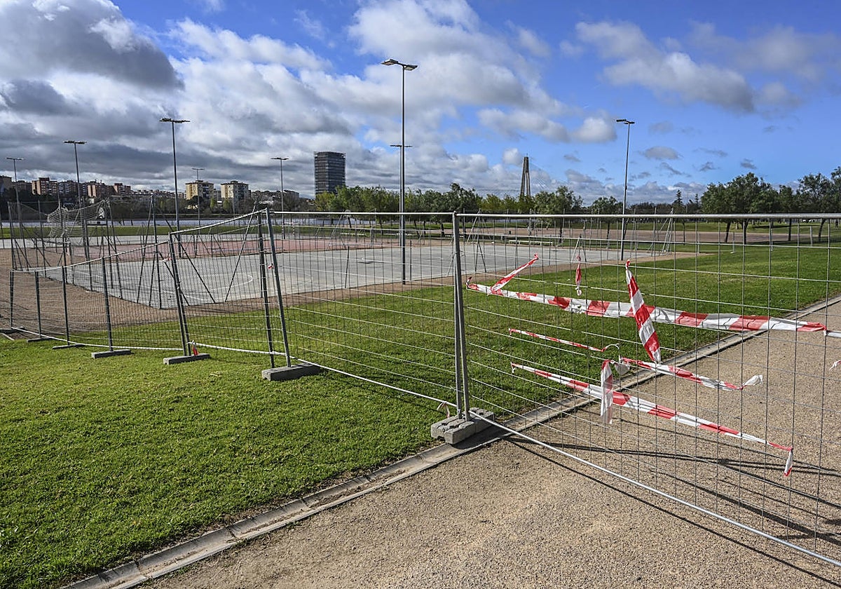 El área donde se va a construir el skate park.