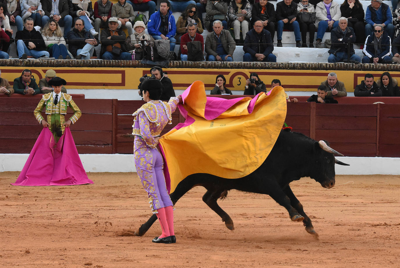 La novillada del viernes en la Feria de Olivenza 2024, en imágenes