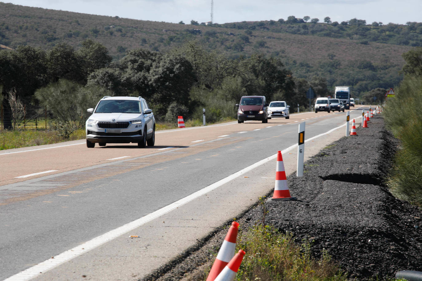 Estado de la carretera Badajoz-Cáceres