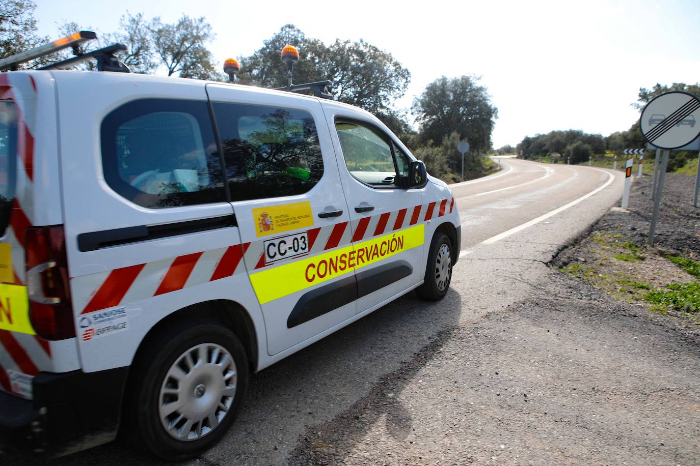 Estado de la carretera Badajoz-Cáceres