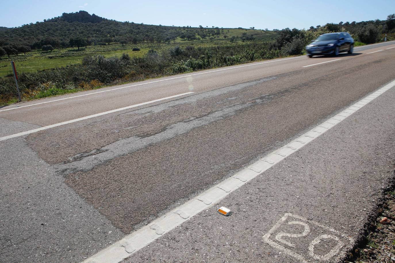 Estado de la carretera Badajoz-Cáceres
