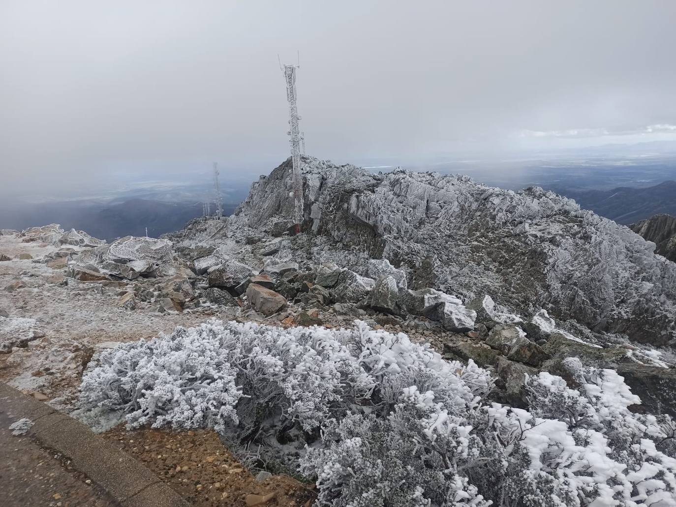 Estampas invernales en el Pico Villuercas