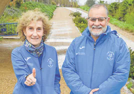 Adela Moro y Ángel Paredes miembros del Club Maratón de Badajoz