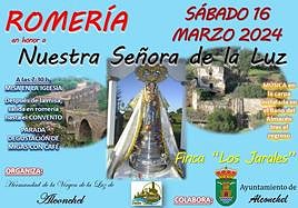 Cartel de la romería de la Virgen de la Luz 2024.