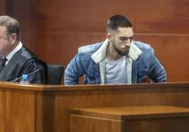 Pablo Rivero en el juicio en la Audiencia Provincial.