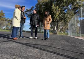 Visita este viernes a la nueva pista polideportiva.