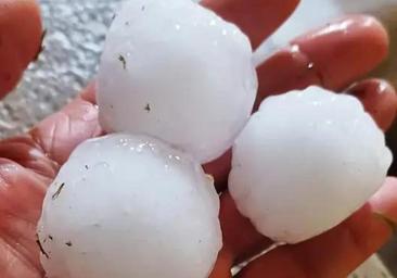 Fotos | Granizos de gran tamaño en la provincia de Cáceres