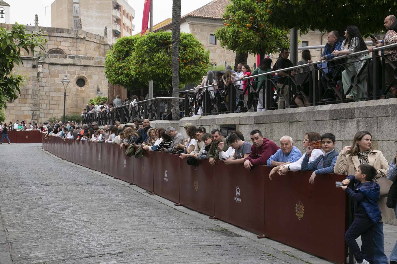 Desde la Concatedral ha salido la cofradía Infantil con su paso Entrada de Jesús en Jerusalén.