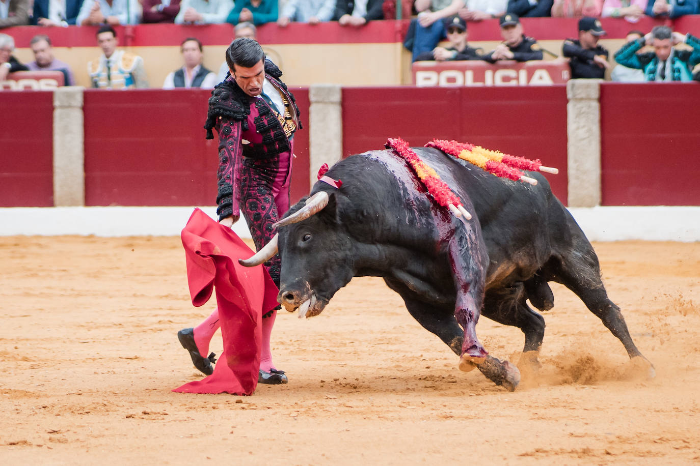 Las mejores imágenes de la corrida de Emilio de Justo, Talavante y Juan Ortega en Almendralejo (I)