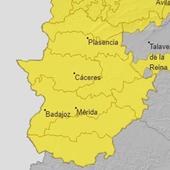 Extremadura estará en alerta amarilla por viento y lluvia el Miércoles Santo