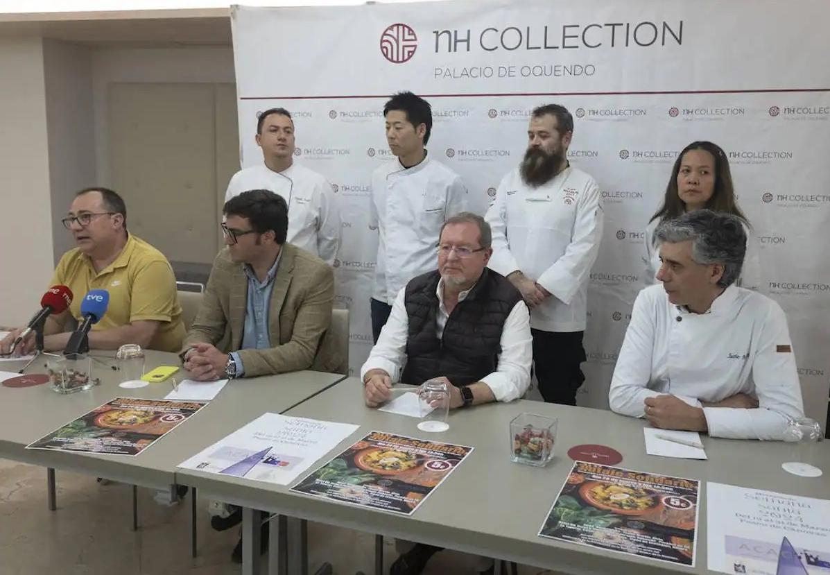 Imagen de la presentación del potaje solidario que iba a poder degustarse este Jueves Santo en Cánovas.