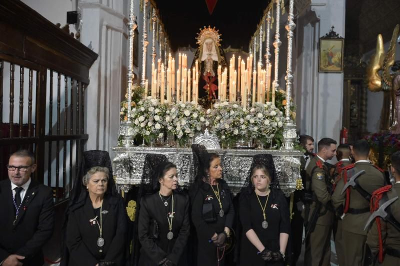 Suspensión del Santo Entierro en Badajoz. 