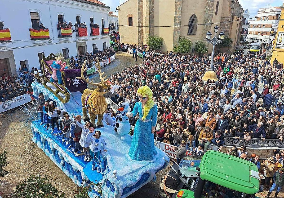 Carroza de Frozen, ganadora de este año.