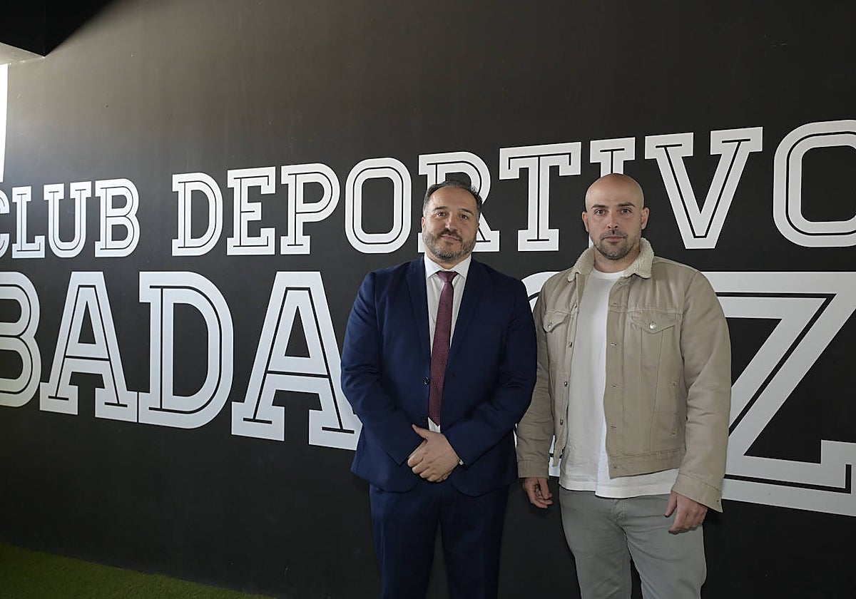 Javier Peña y Luis Oliver Sierra, en el Nuevo Vivero.