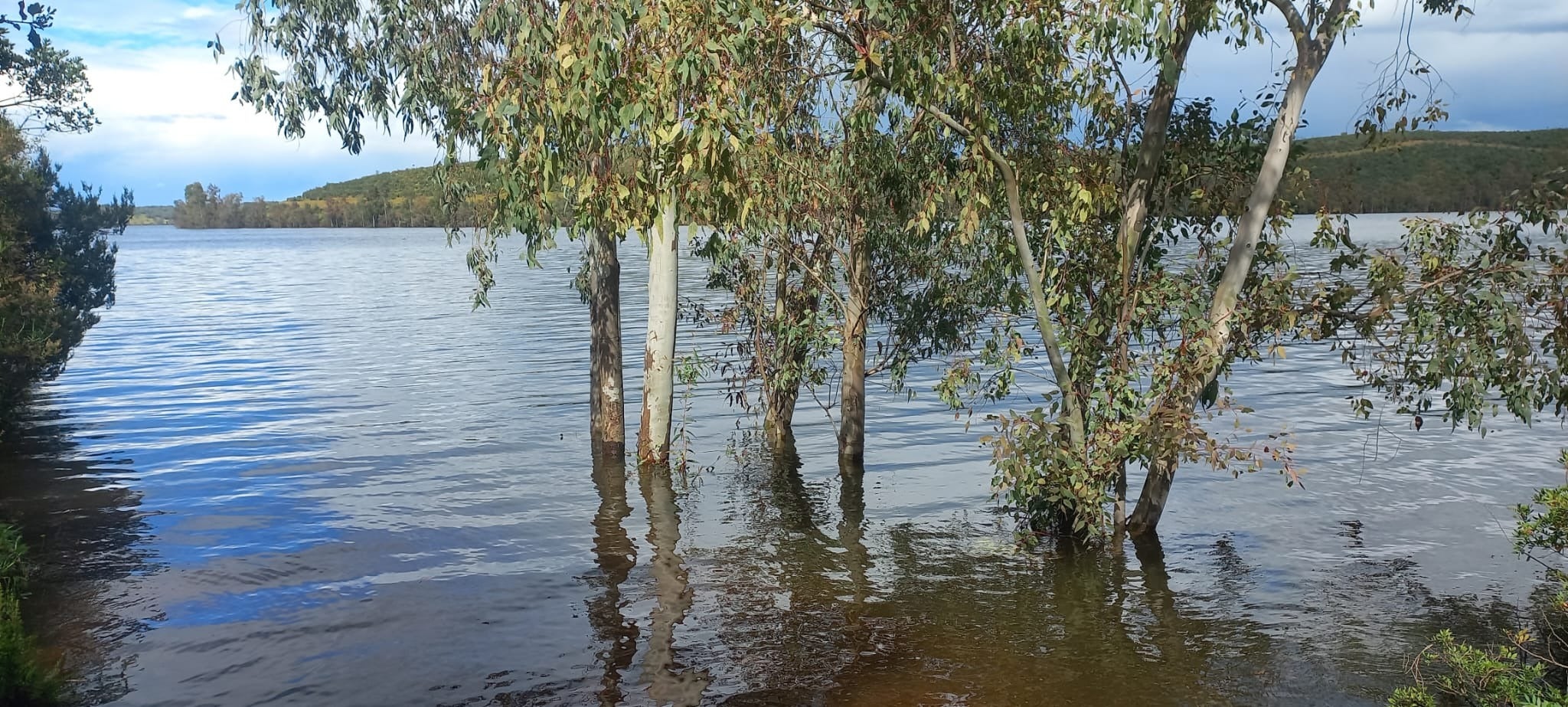 La borrasca Nelson recarga los embalses extremeños