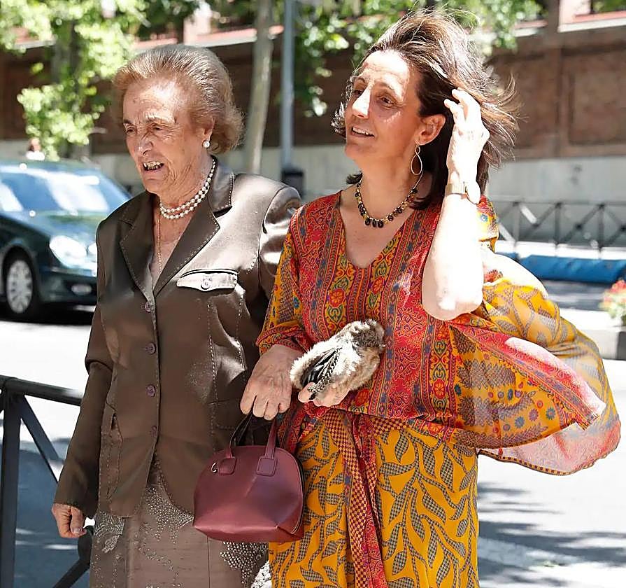 Teresa Rivero en la boda de su nieta María Ruiz Mateos Fernández Durán.