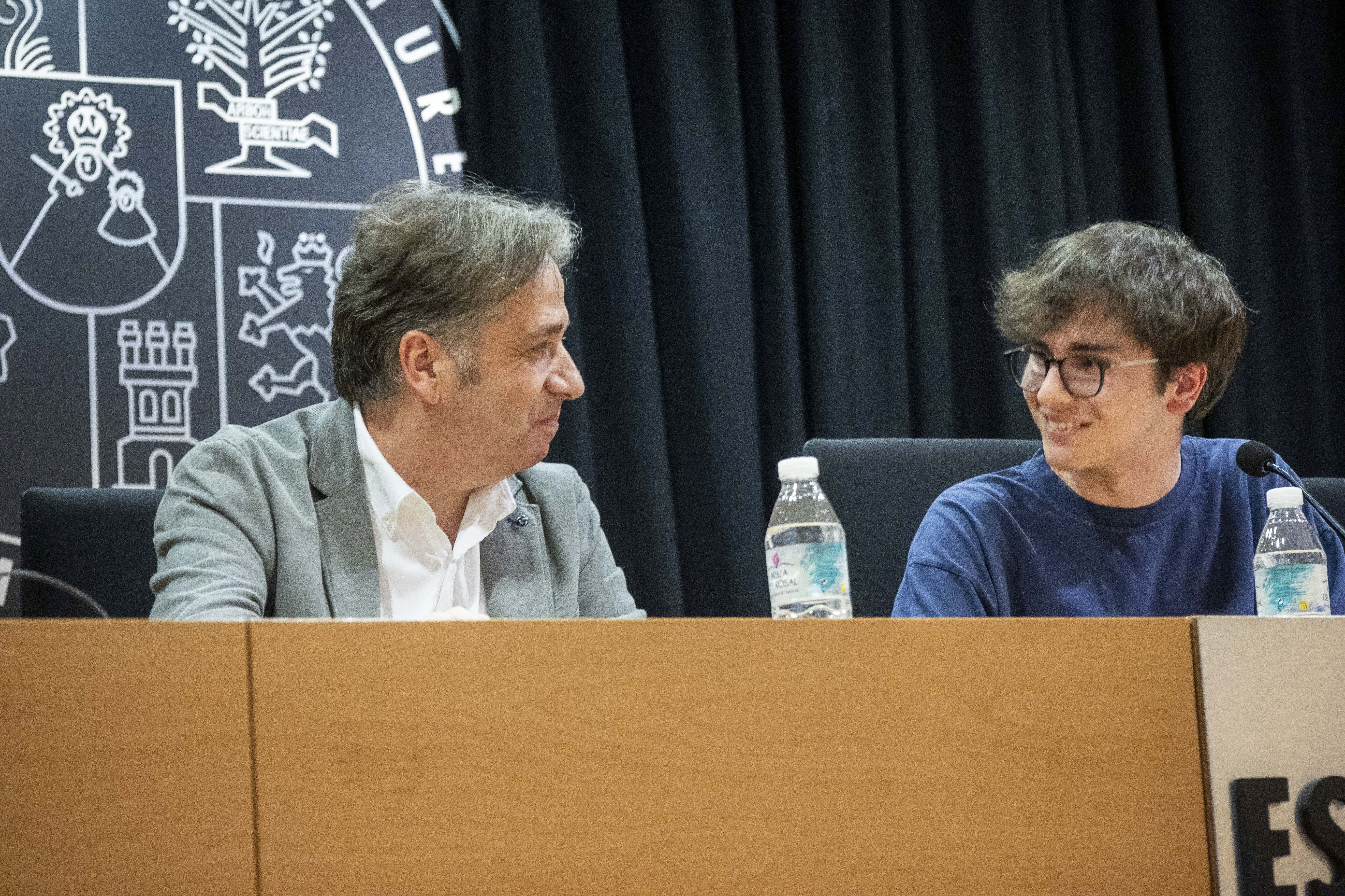 El poeta Jordi Doce en el Aula Valverde el pasado jueves.