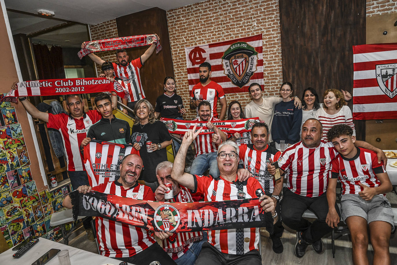 Así han vivido en Badajoz los hinchas del Athletic la final de la Copa del Rey