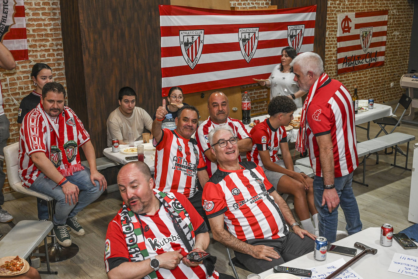 Así han vivido en Badajoz los hinchas del Athletic la final de la Copa del Rey