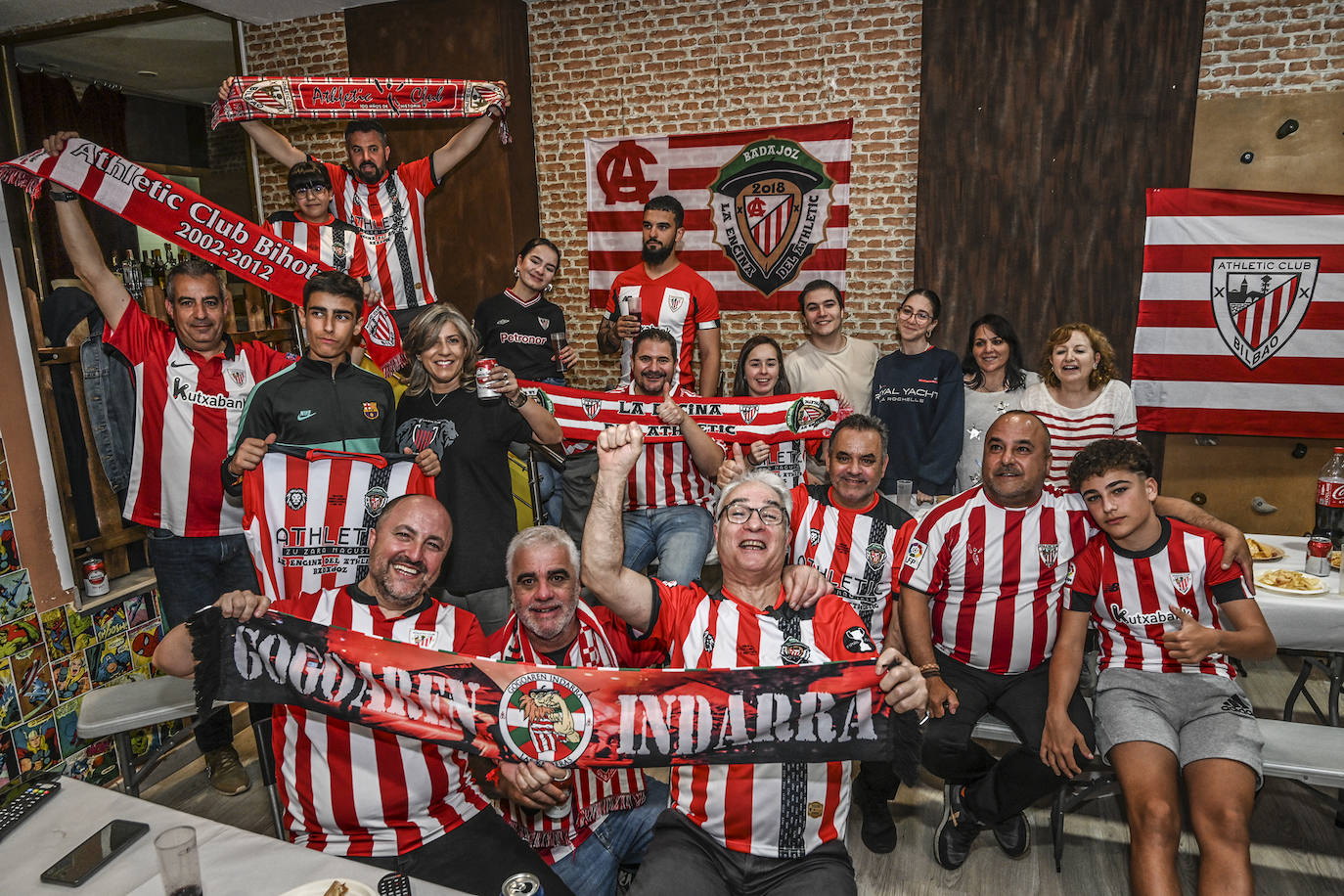 Así han vivido en Badajoz los hinchas del Athletic la final de la Copa del Rey