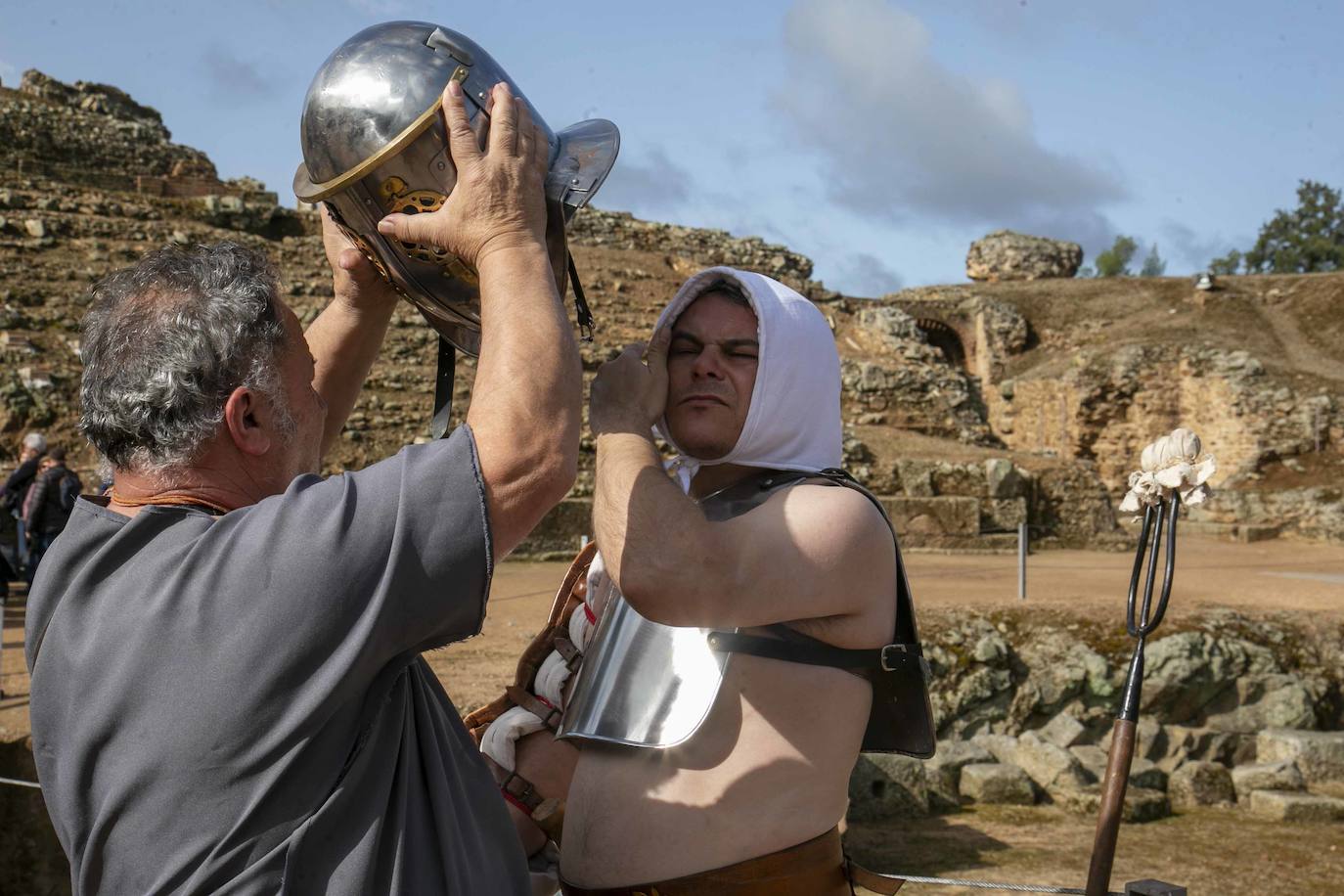 Entrenamiento de Gladiadores previo a la próxima edición de Emerita Lvdica