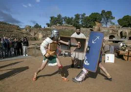 Entrenamiento de Gladiadores previo a la próxima edición de Emerita Lvdica