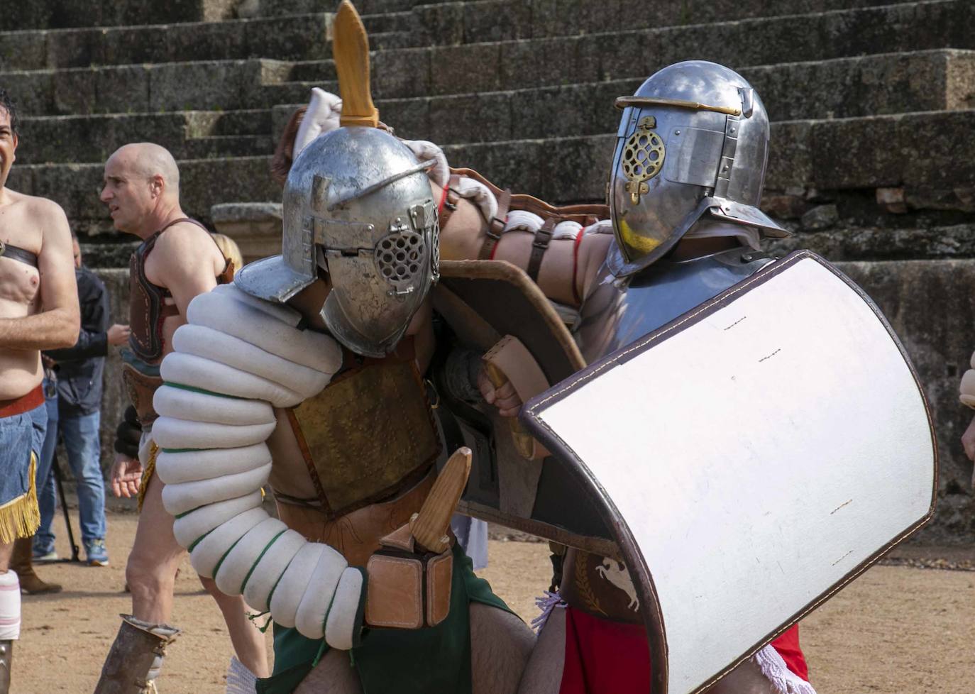 Entrenamiento de Gladiadores previo a la próxima edición de Emerita Lvdica