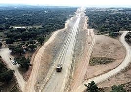 Obras entre Plasencia y Talayuela.