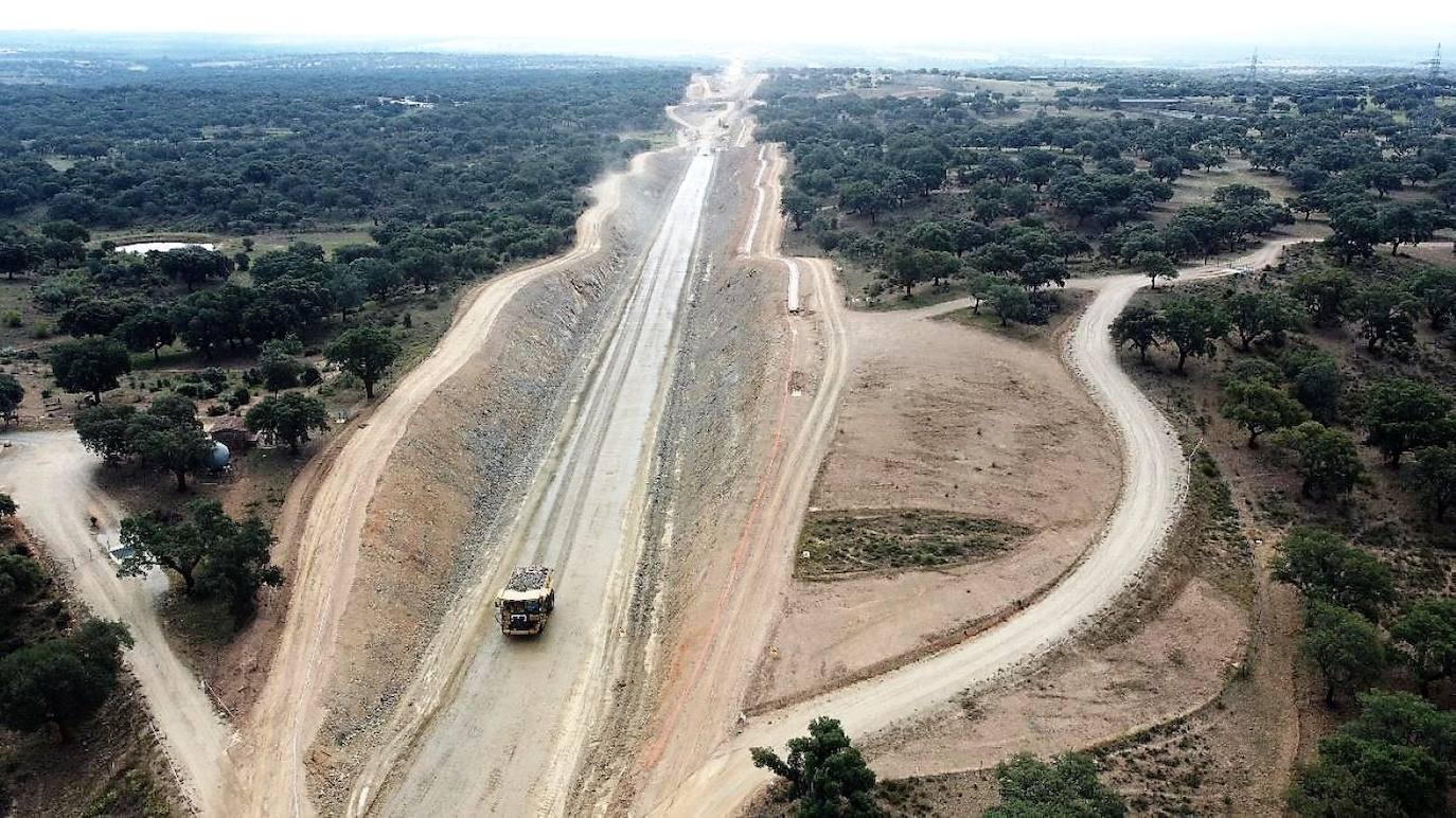 Obras entre Plasencia y Talayuela.