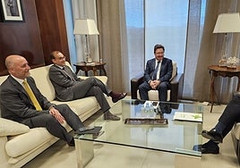 Mateos y Santamaría este lunes en Mérida.