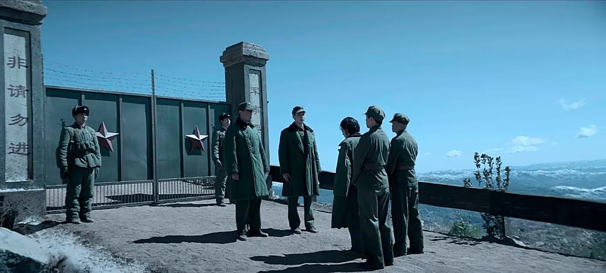 Base militar china reproducida en el Pico Villuercas.