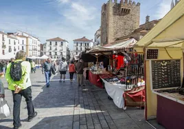 Mercado de la Primavera del año pasado en la Plaza Mayor.