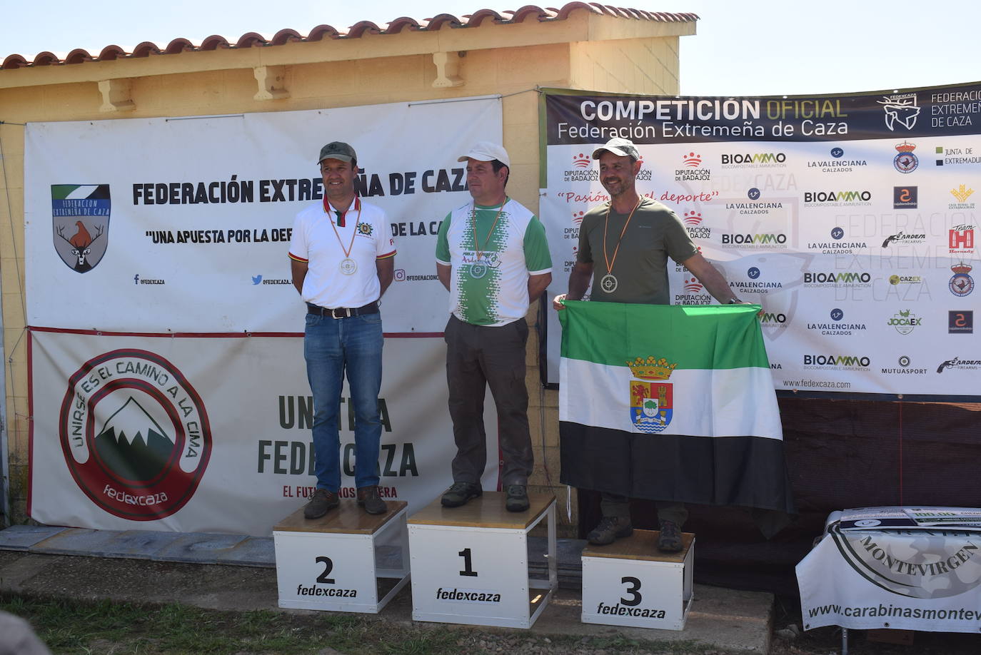 Podium del VII Open Ibérico, que ganó el andaluz Fermín Gálvez