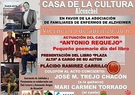 Cartel del evento cultural de este viernes.