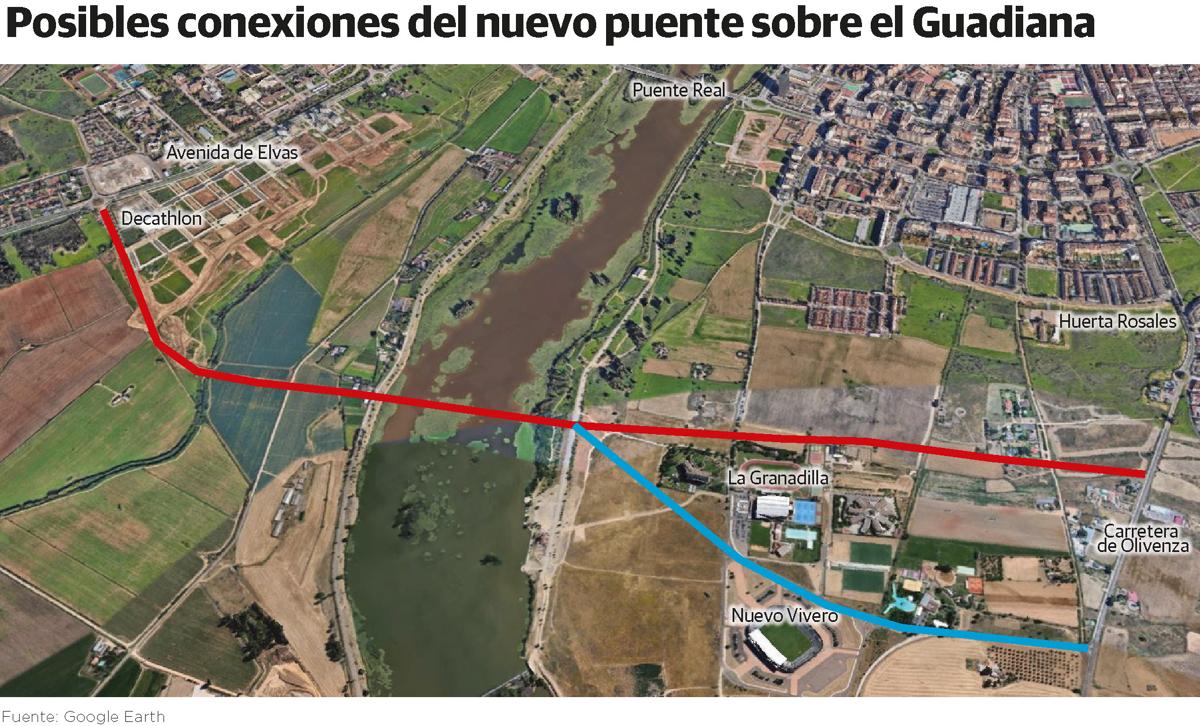 Así será el nuevo puente sobre el Guadiana en Badajoz