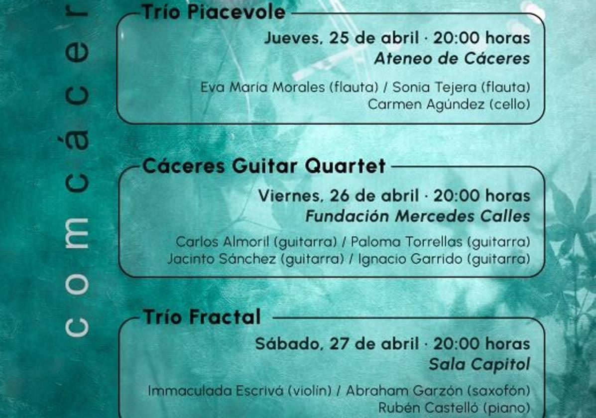 El festival 'Ceres en Clásico' ofrece tres conciertos en espacios de la ciudad