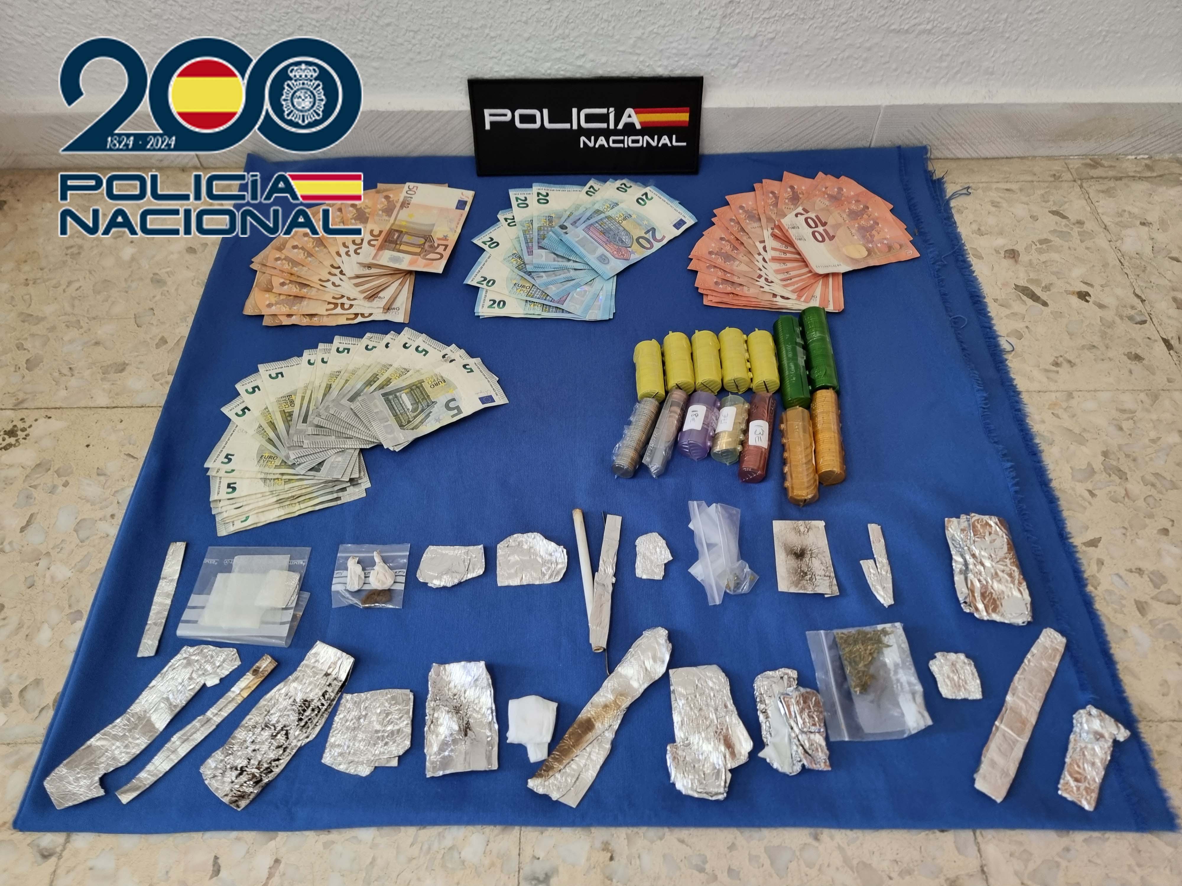 Droga incautada por la Policía Nacional.