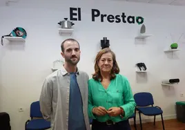 Víctor Valdés y Peligros Folgado en 'El prestao' este viernes.