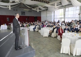 Pablo Hernández de Cos, gobernador del Banco de España, en un momento de su intervención en el Foro HOY.