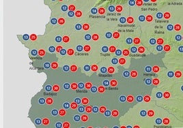 Tiempo previsto en Extremadura desde 30-04-2024 hasta 06-05-2024.